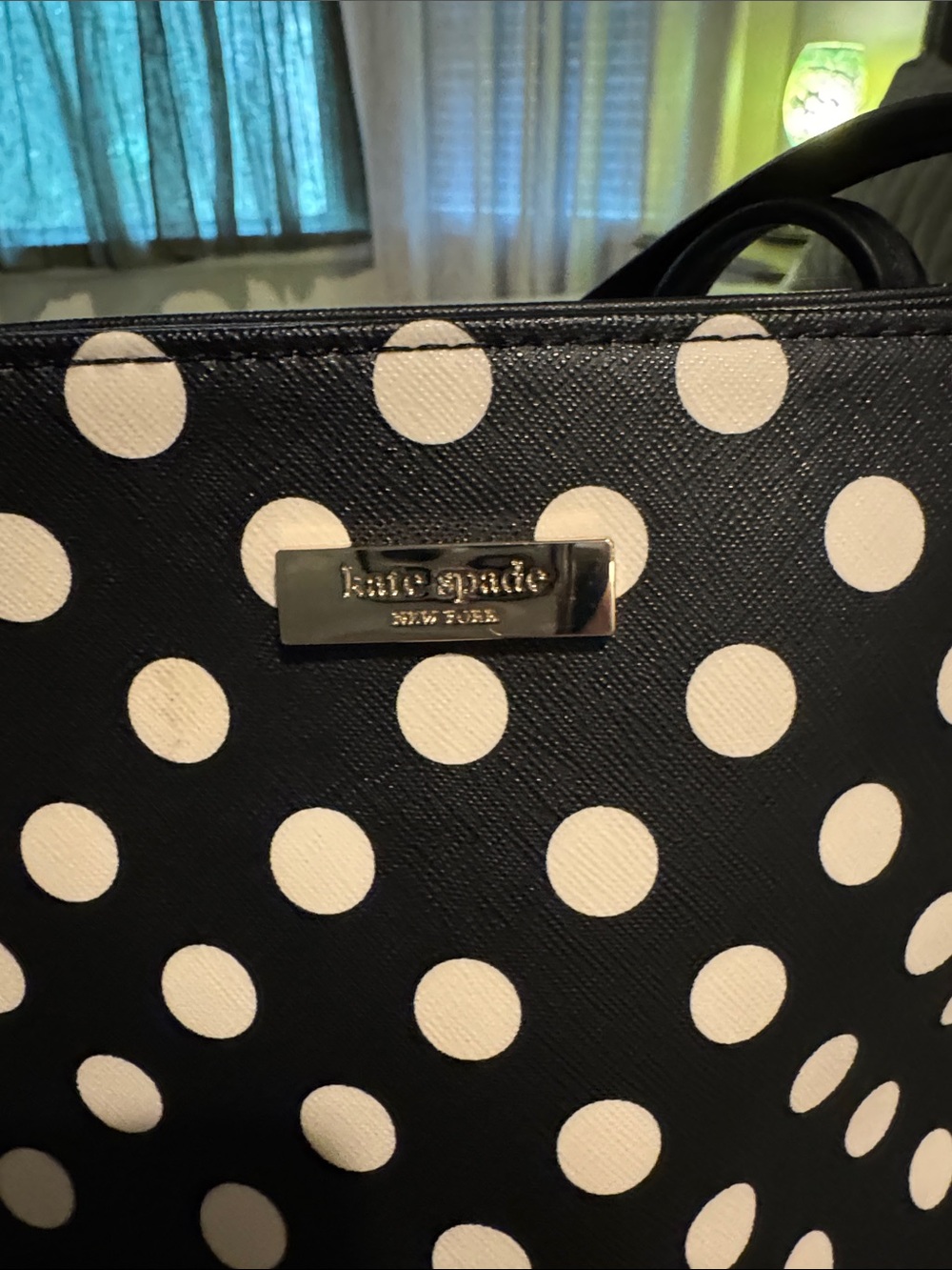 kate spade Black and White Polka Dot Tote - Picture 2 of 3